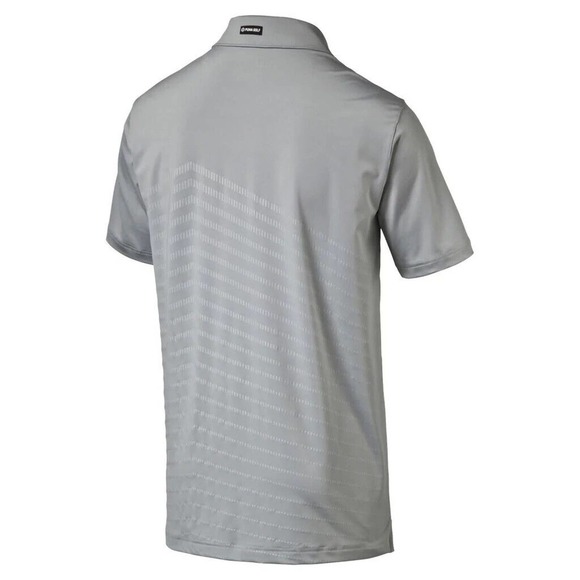 Puma Men's Prism Stripe dryCELL Performance Fit Golf Polo Shirt - Picture 2 of 2